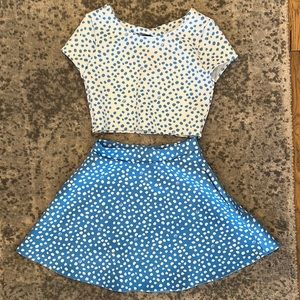 Lilly Pulitzer polka dot skirt and top!